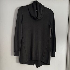 Elegant Army Green Cowl Neck Sweater